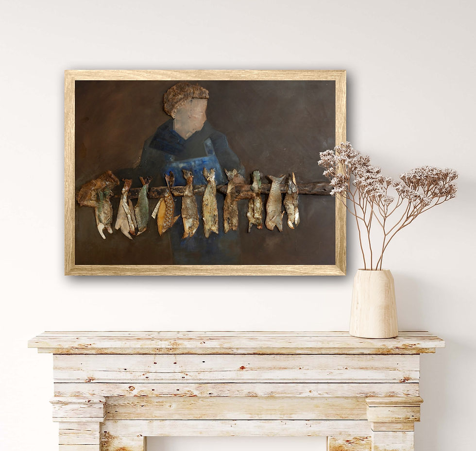 Thumbnail: Smokies 70x50cm unframed UK delivery included