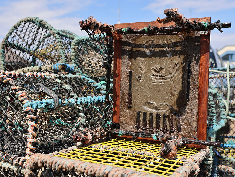 Thumbnail: Lobster Trace 77x102cm Diptych