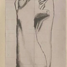 Classical pencil study based on an antique Greek or Roman sculpture, developing observation, proportion, form and tonal shading.