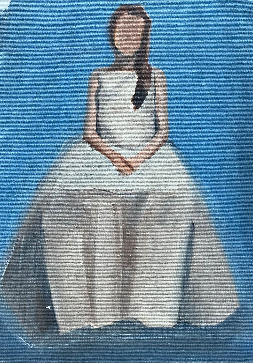 Thumbnail: Modernity - 21x30cm oil on canvas unframed UK delivery included