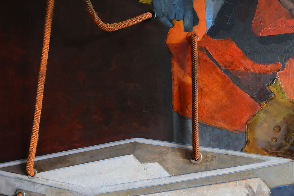 Thumbnail: Landing and Boxes 84x105cm