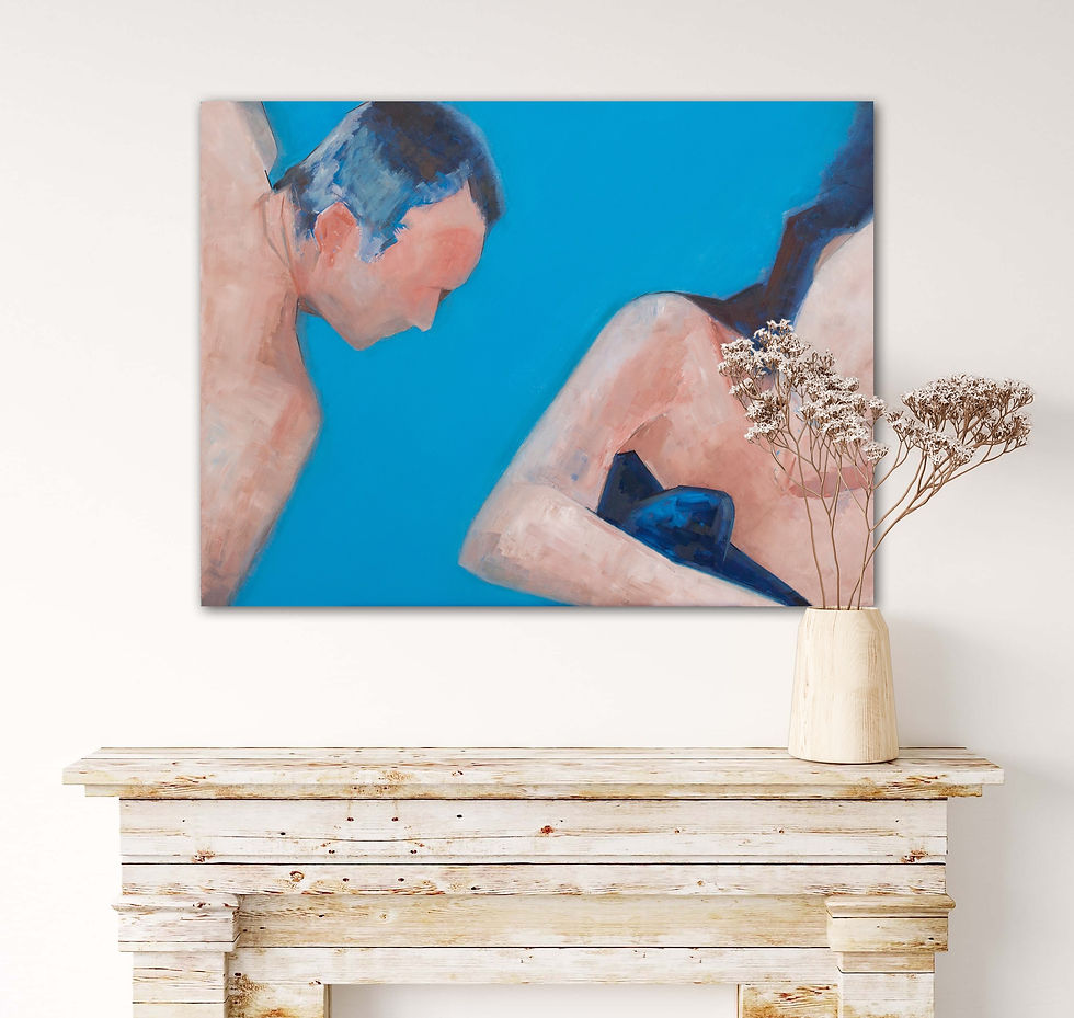 Thumbnail: Selfie - 60x80x5cm oil on wood unframed