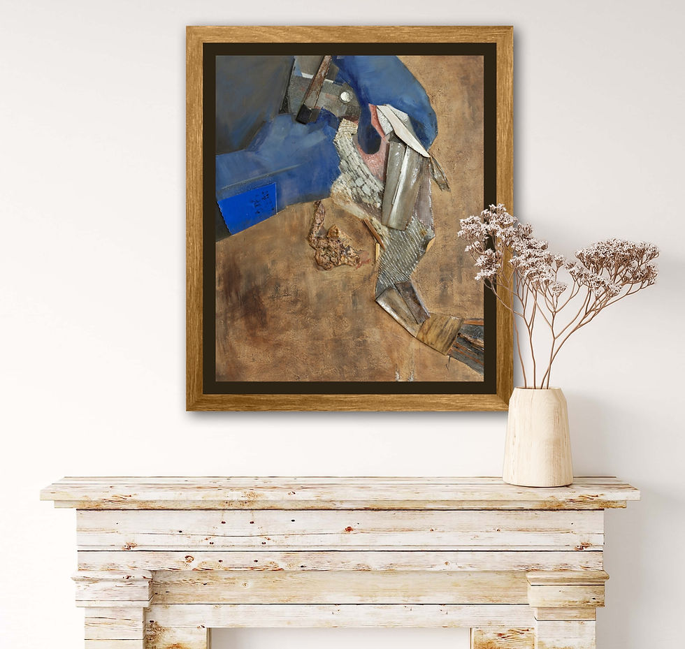 Thumbnail: Gutting the Fish 50x60cm  unframed