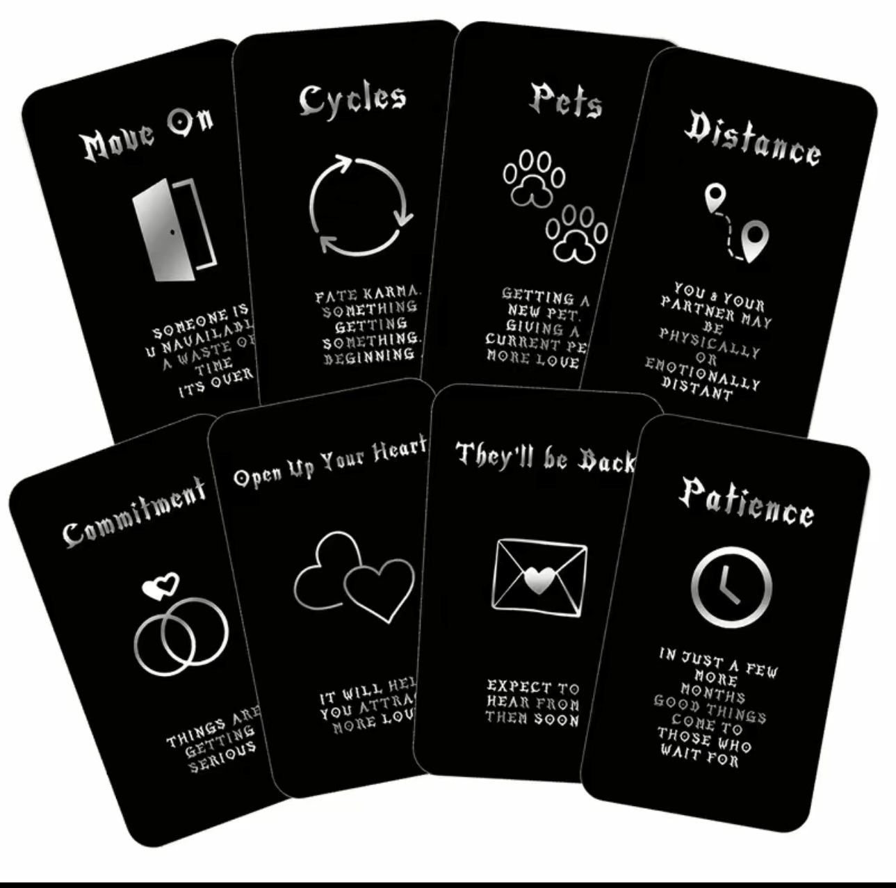 Unlock Your Psychic Powers w/the Prophet Silver Foil Tarot Cards Deck - 40 Or