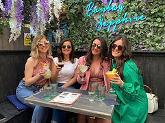 Enjoying cocktails outside