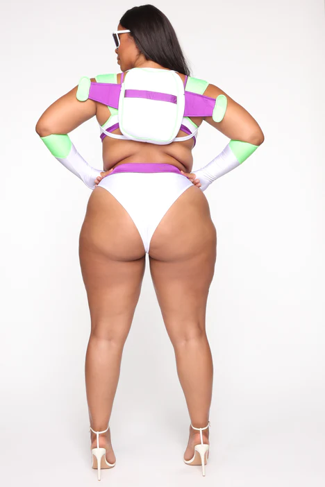 Buzz Lightyear Costume, Three piece set,  Green, Purple, White, Gloves, Belt, Inclusive Sizes, Plus size, small size, cute costume, halloween 2023, fall, winter,