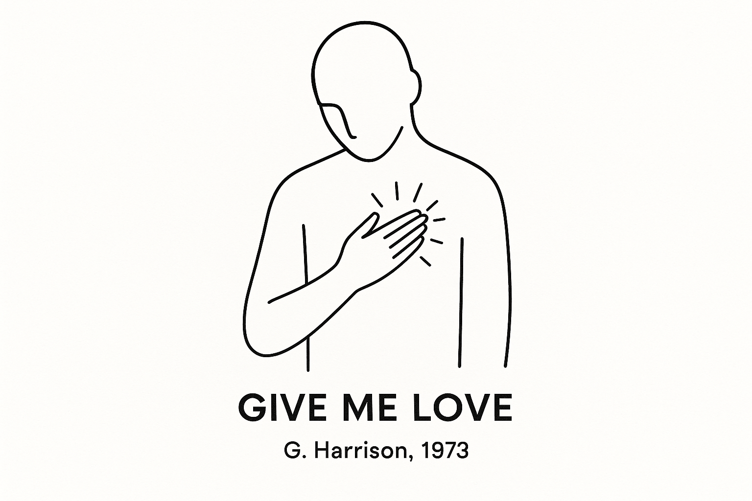 A single person with hand on heart, head slightly bowed in vulnerable openness. Soft, minimalist lines conveying quiet strength and honest need.