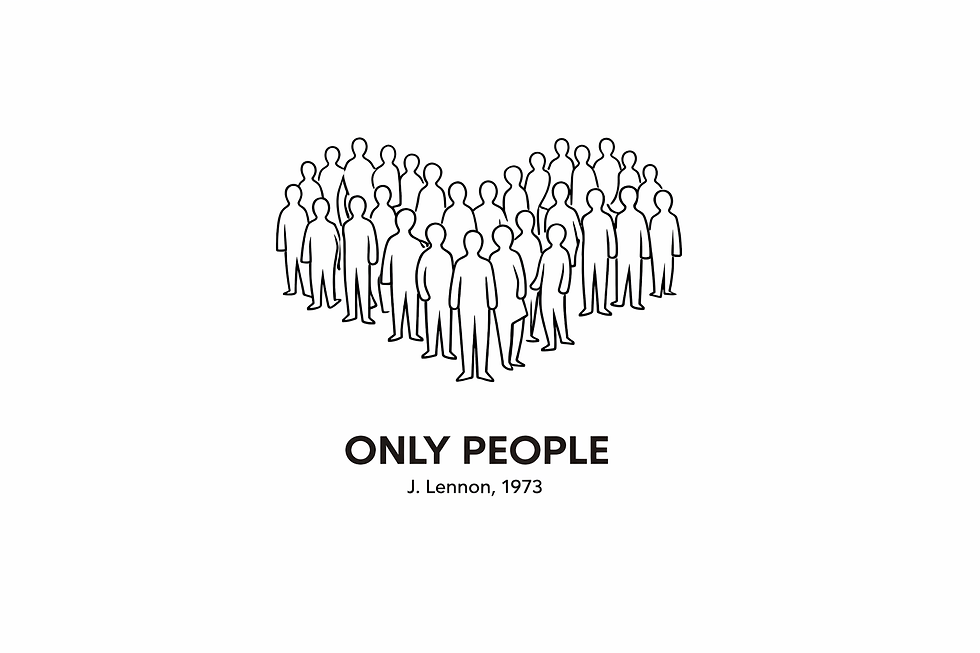 Group of individuals standing together forming larger shape or pattern, showing collective power, simple unity in diversity