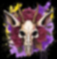 watercolor jackalope with roses.jpg