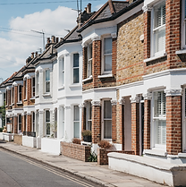 row of british houses