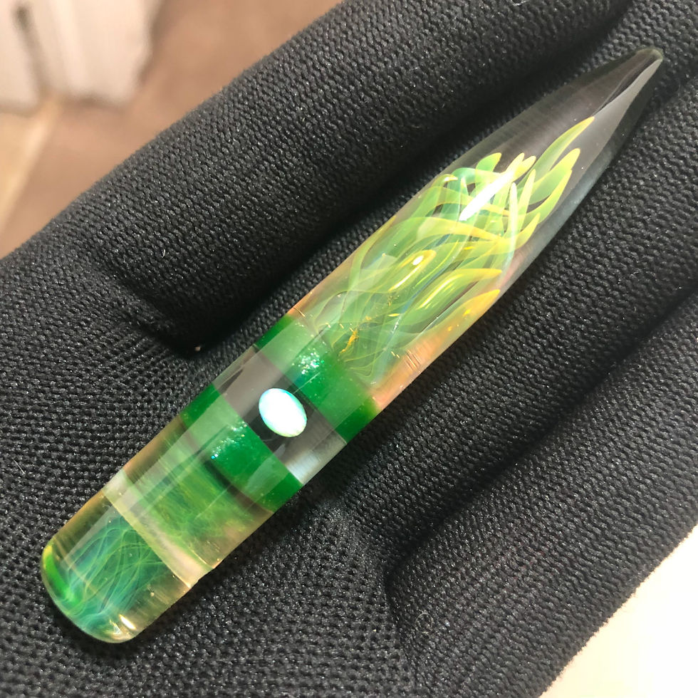 Gold Fumed Bullet Pendant