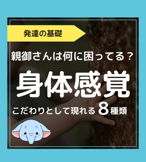 親御さんは何に困ってる?身体感覚 こだわりとして現れる8種類
