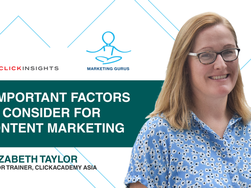[Marketing Guru Video Series] 3 Important Factors To Consider For Content Marketing