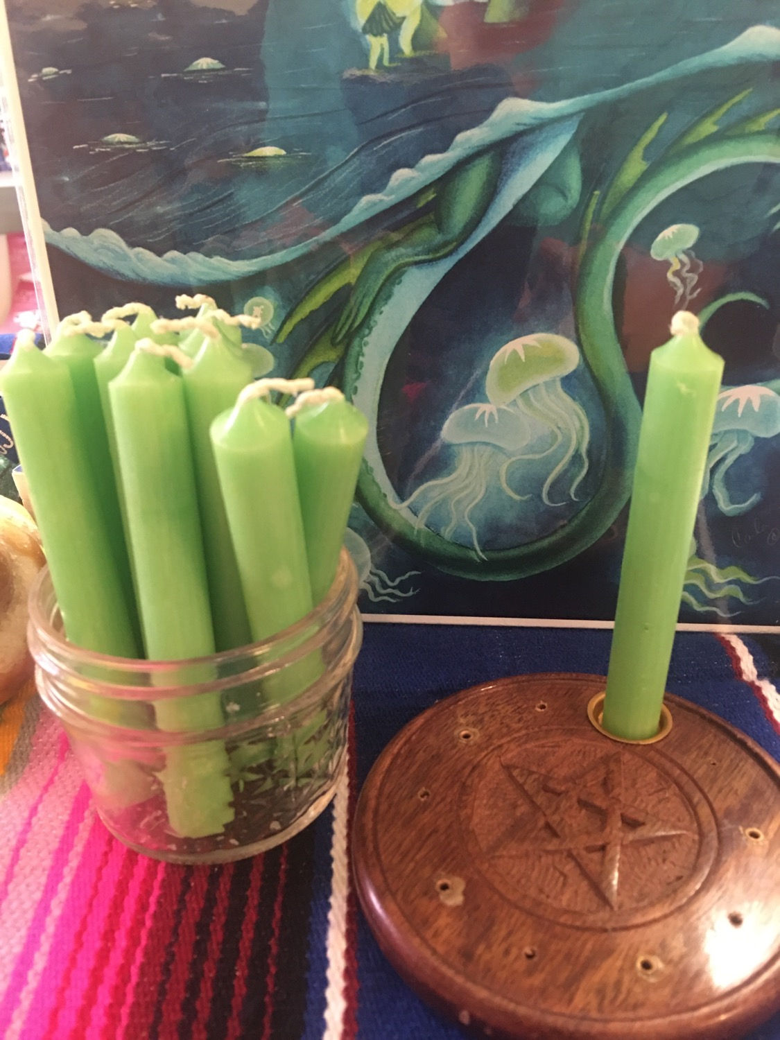 Apple Green Spell Candle