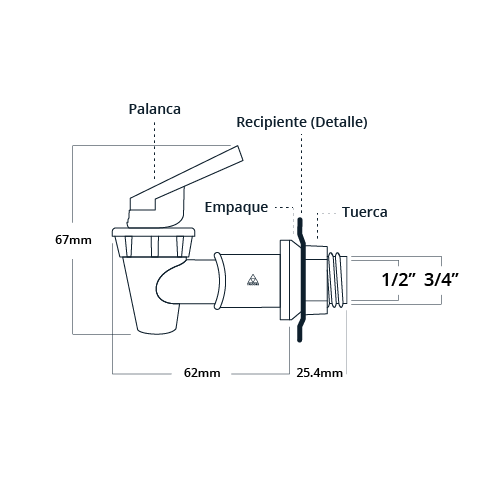 Miniatura: AFR-3 Válvula de 3/4"Ø