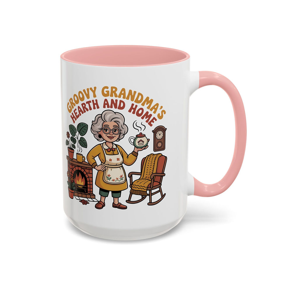 Thumbnail: Groovey Grandma Coffee Mug – "She's Groovey Grandma" Accent 11/15oz