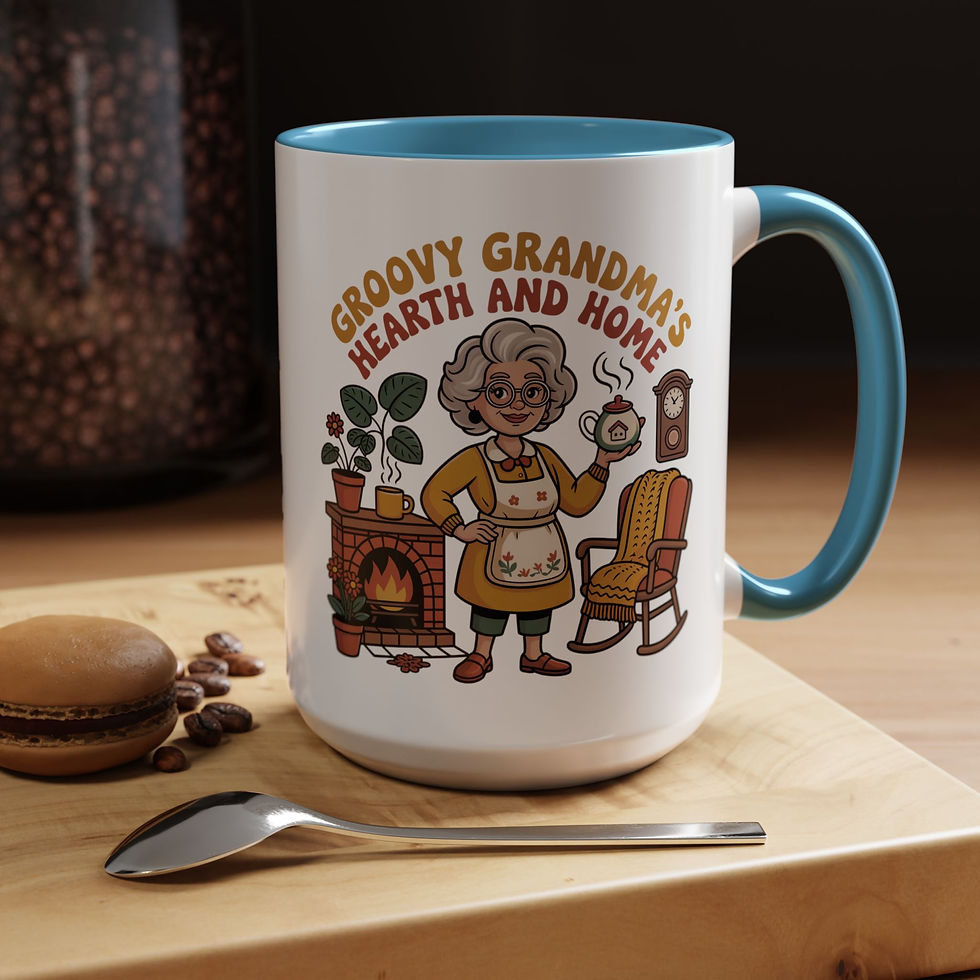 Thumbnail: Groovy Grandma Coffee Mug - 11oz & 15oz - Perfect for Cozy Moments