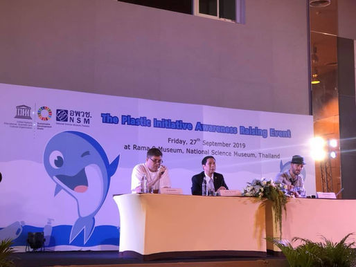 วันนี้มางาน Plastic Initiative Awareness Raising Event ที่จัดโดย UNESCO และ พิพิธภัณฑ์วิทยาศาสตร์ ค่ะ