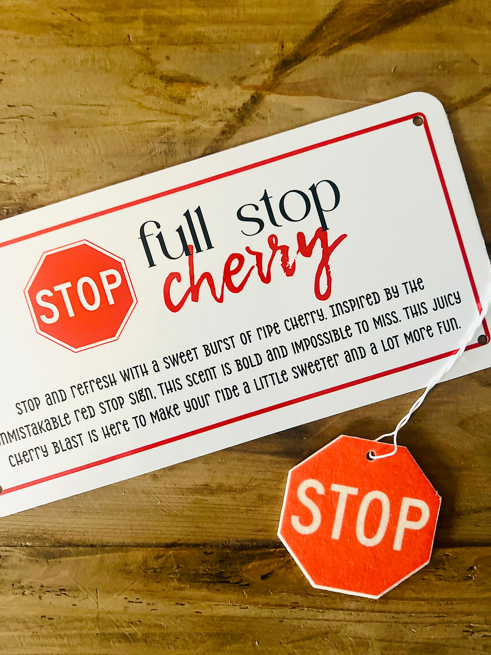 Thumbnail: "Full Stop Cherry" Auto Air Freshener