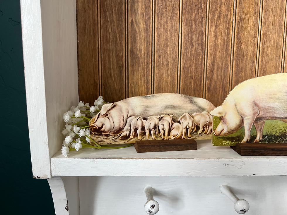 Thumbnail: Pig & Piglets Lithograph Toy