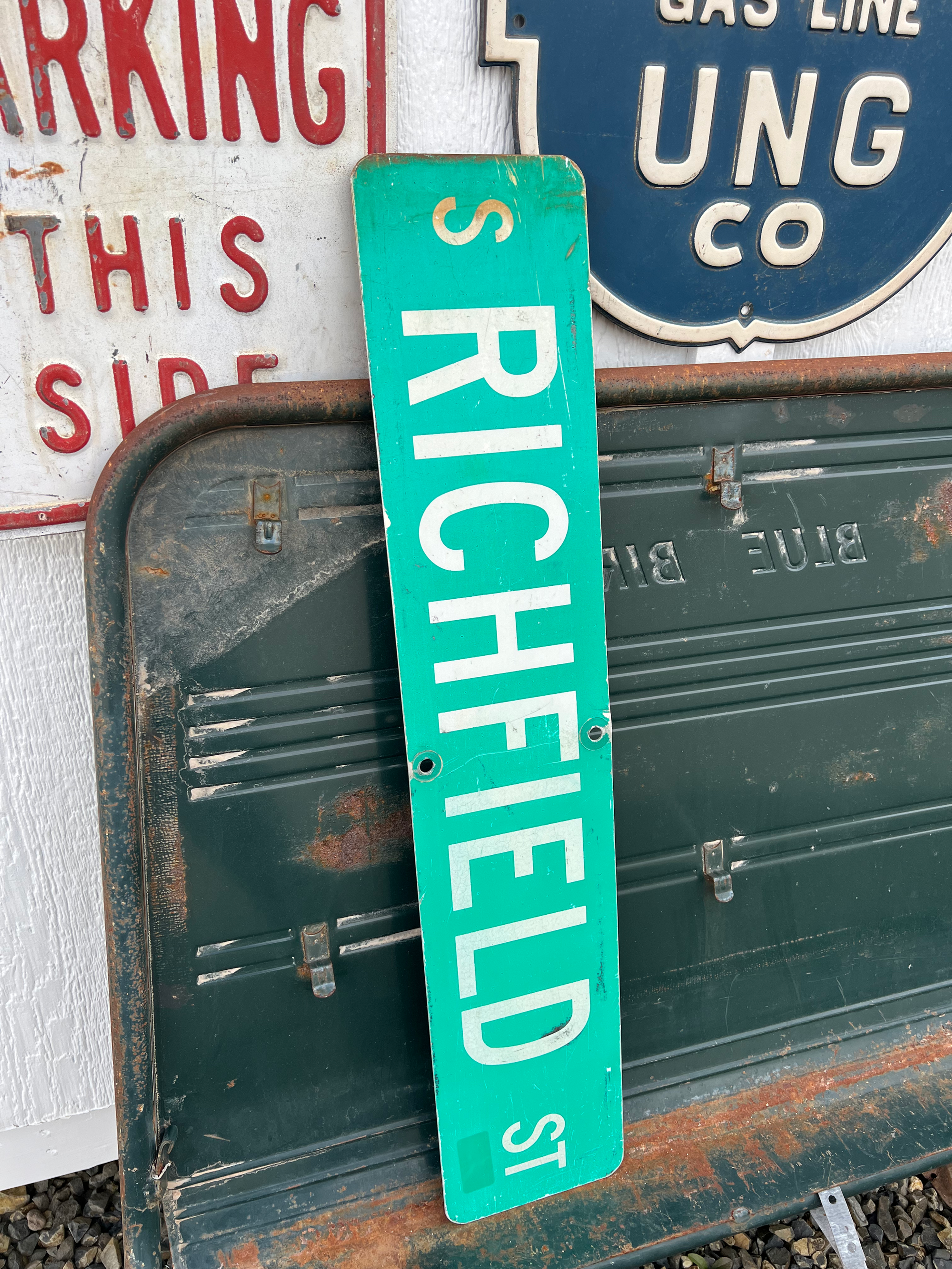 "Richfield" Salvage Street Sign