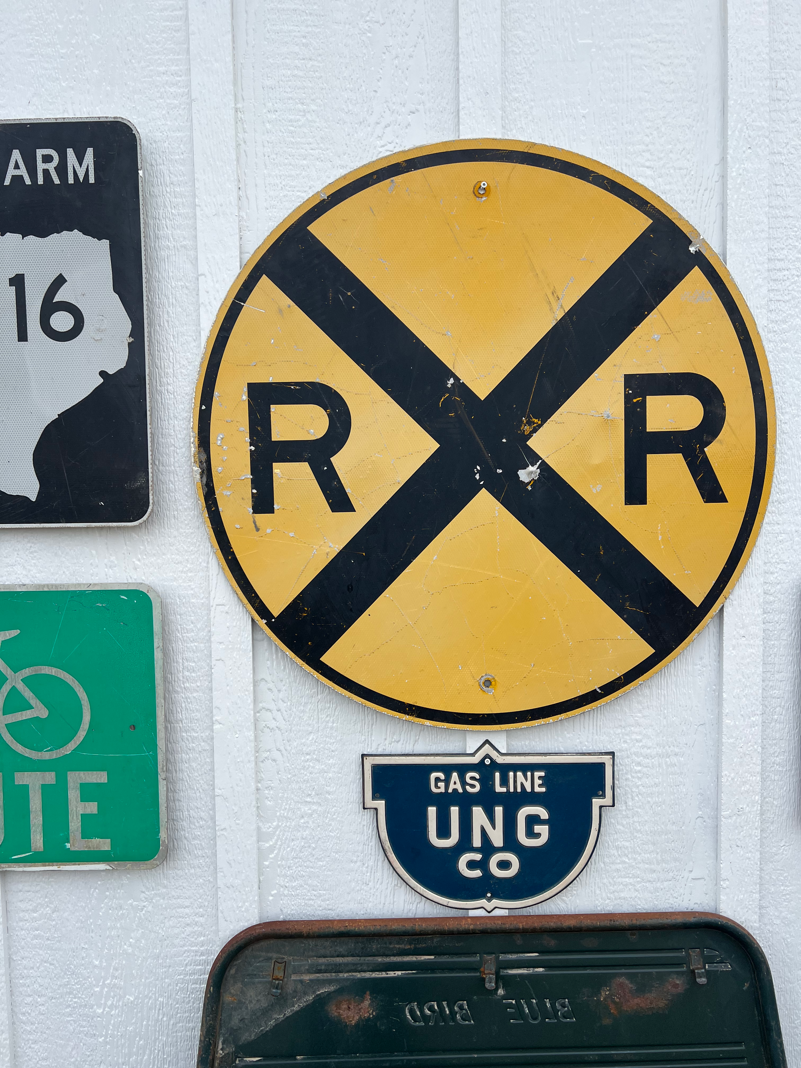 "Railroad Crossing" Salvage Sign