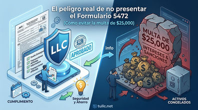 El peligro real del IRS: Cómo evitar la multa formulario 5472 llc de $25,000
