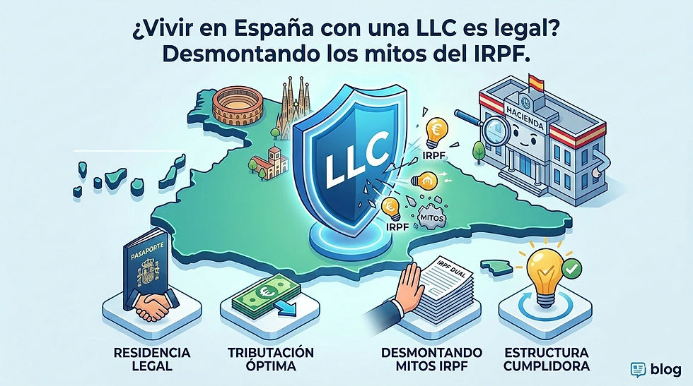 Legalidad de las LLC en Espana: Mitos del IRPF, residencia fiscal, direccion efectiva de gestion y multas de Hacienda para no residentes