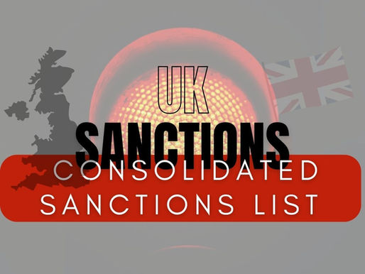 The UK's Consolidated Sanctions' List