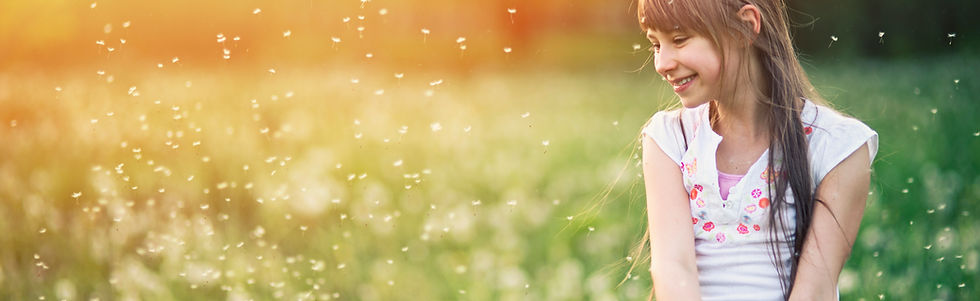 Chica en los campos