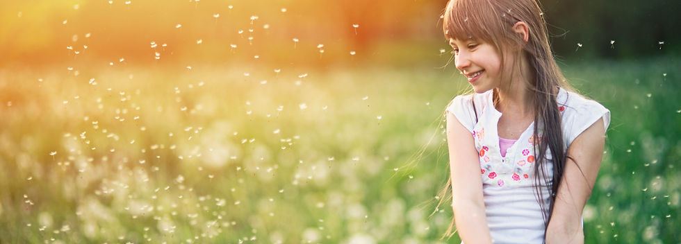 Girl in Sunny Field