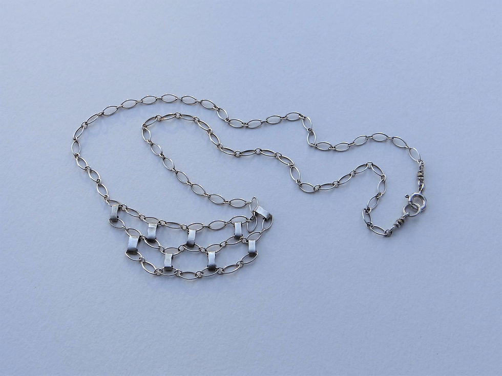 Thumbnail: Sterling Lace Necklace