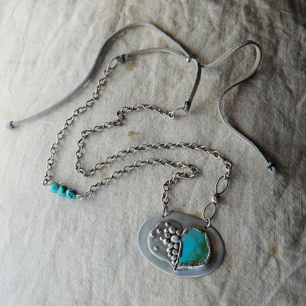 Thumbnail: Sterling & Turquoise Necklace