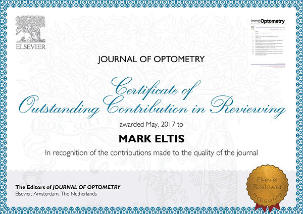 Certificate for Reviewing Excellence Jou