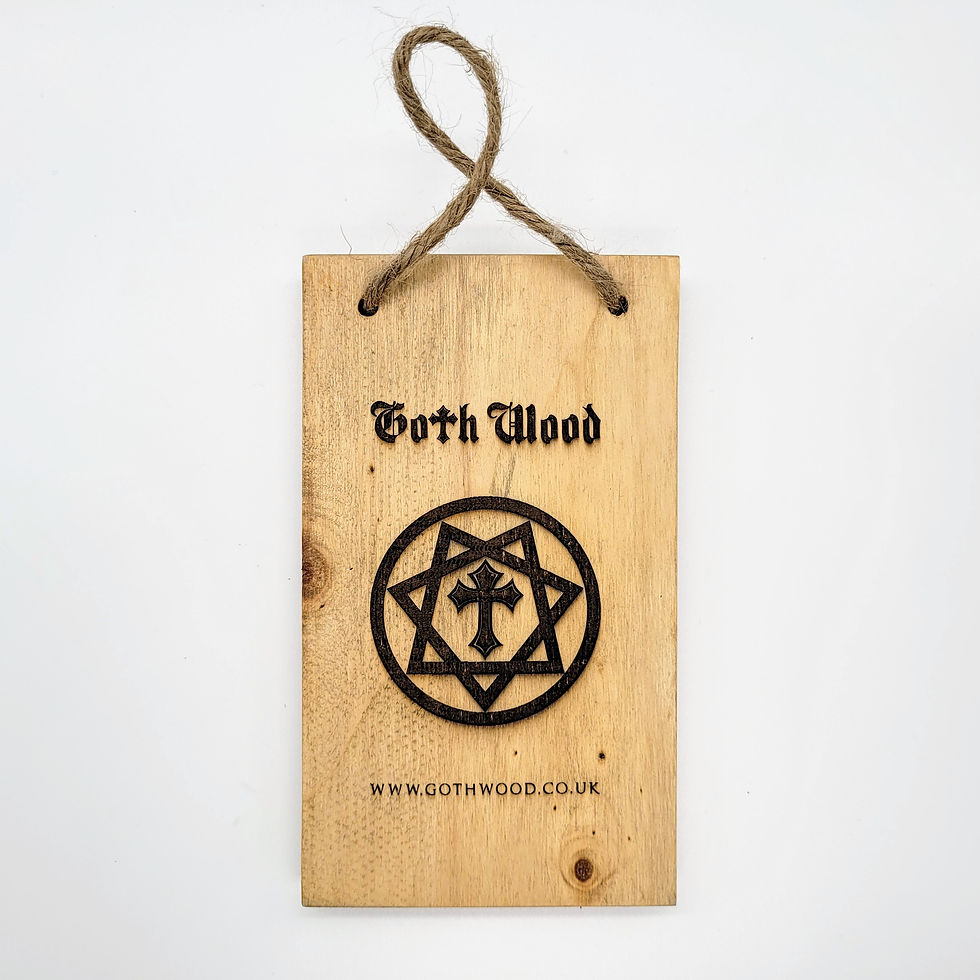 Thumbnail: Death tarot card on oak wood, with a natural jute twine hanger