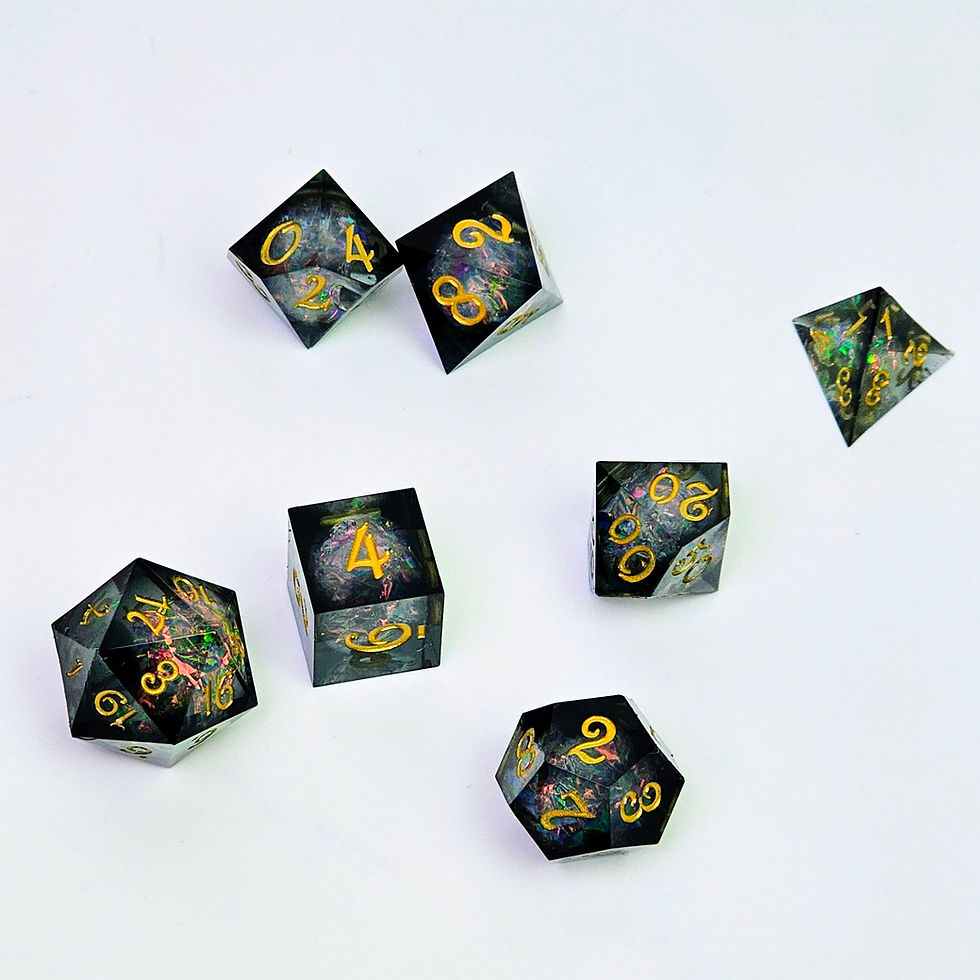 Thumbnail: DnD sharp dice set for TTRPG games - Fairy Souls