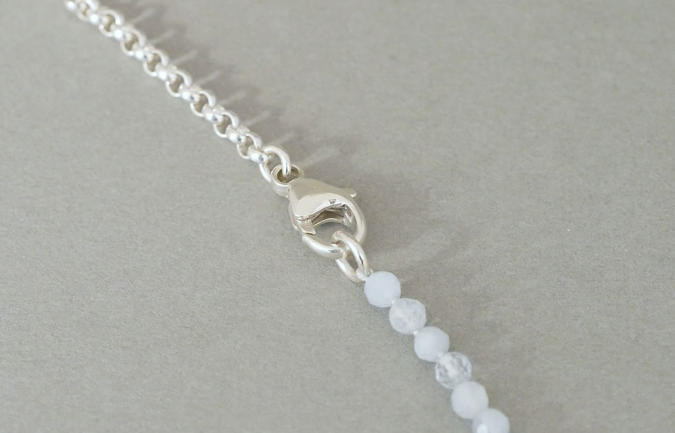 Thumbnail: Necklace "Asymmetry" with aquamarines