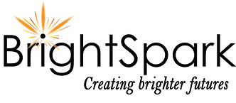 BrightSpark logo with slogan