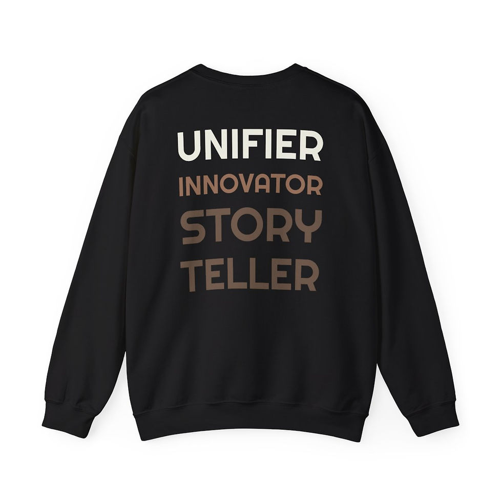 Thumbnail: Indigo Magic AfroArt Doll Sweatshirt with artwork by Kibibi Ajanku
