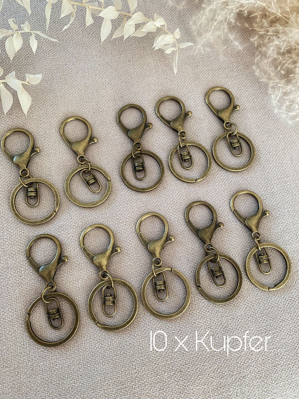 Miniaturbild: 5-50 Stück Runde Karabiner Schlüsselanhänger