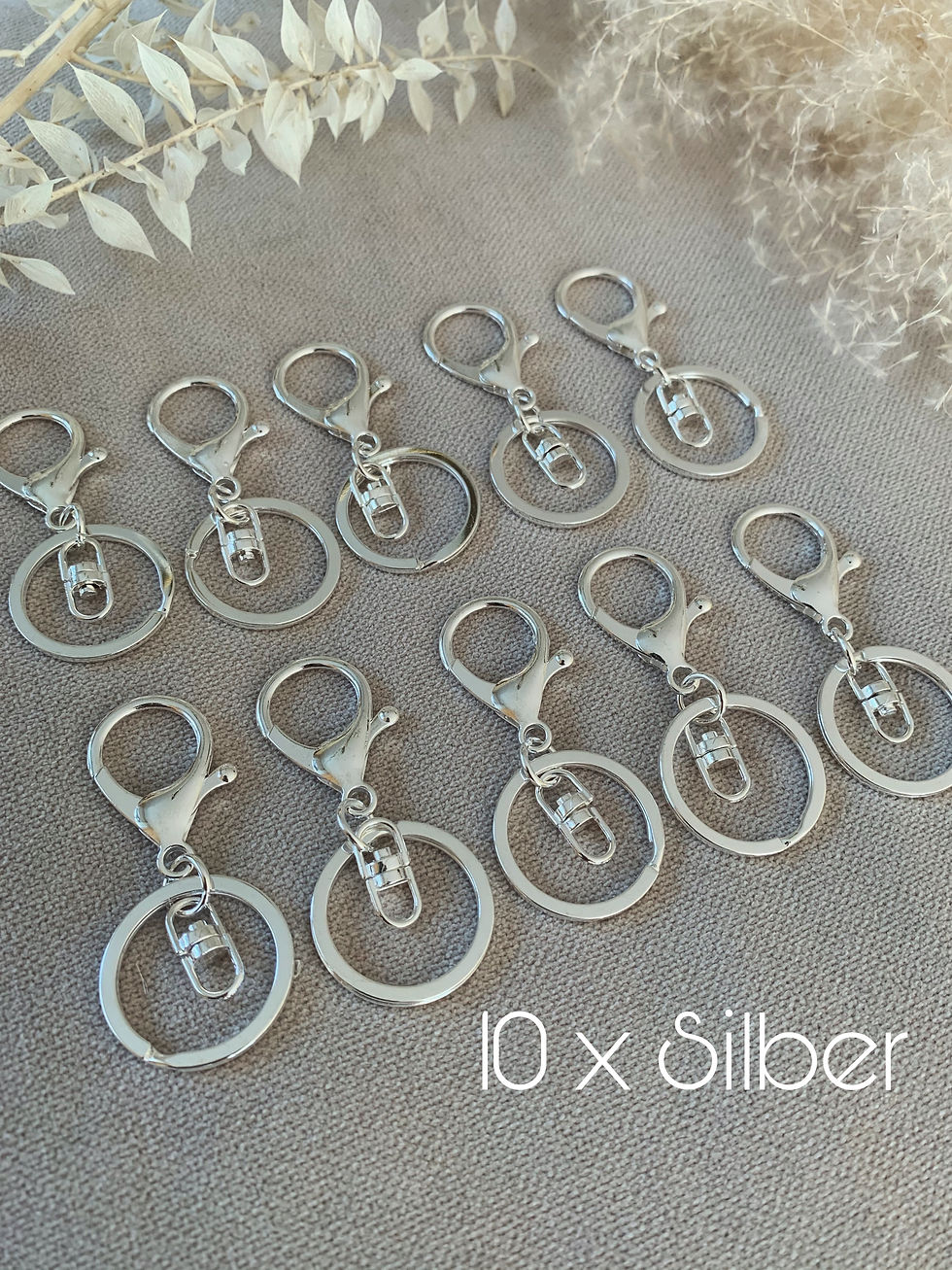 Miniaturbild: 5-50 Stück Runde Karabiner Schlüsselanhänger