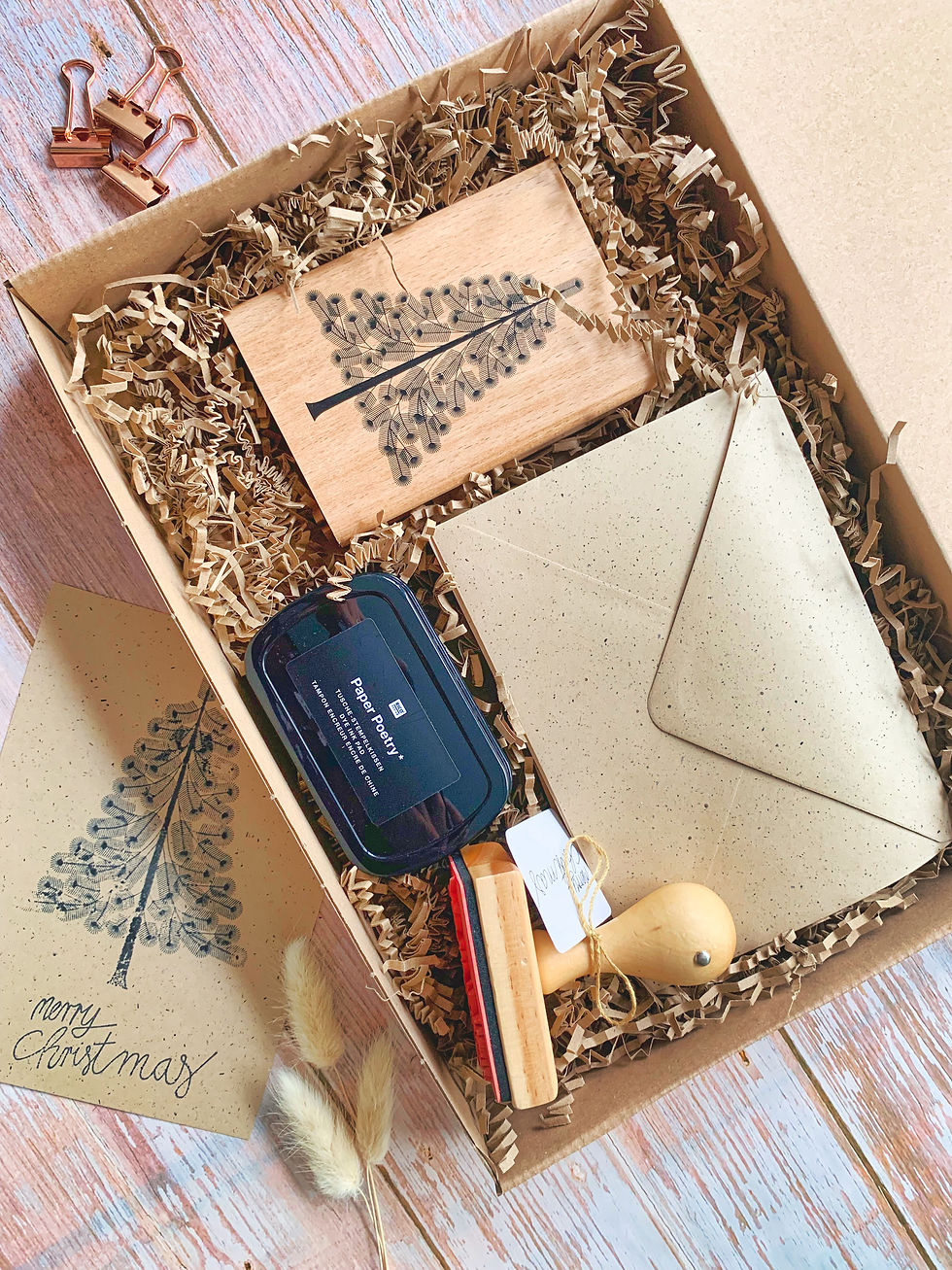 Miniaturbild: DIY Set Stempel Weihnachten Weihnachtskarten selbst gestalten Geschenkset