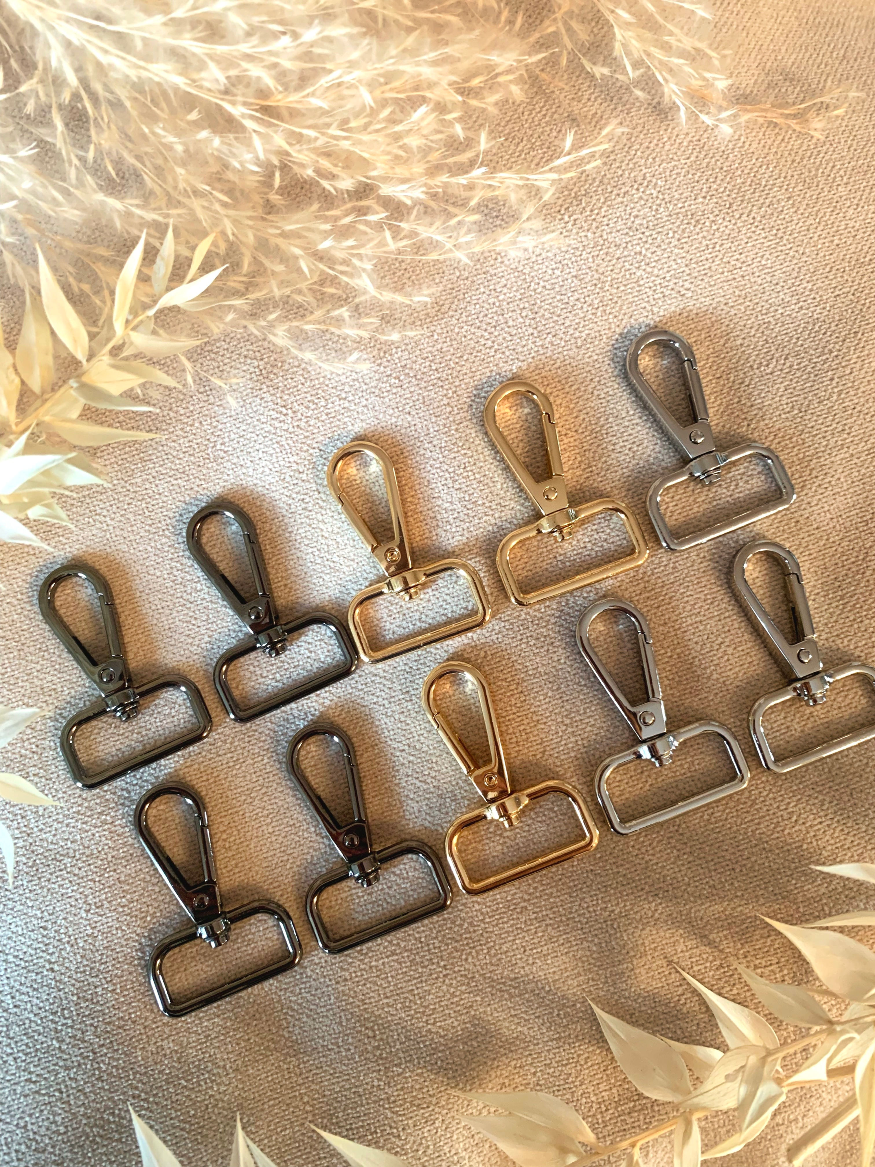 Eckige Karabiner 25mm Breite Schlüsselanhänger Clip Ring