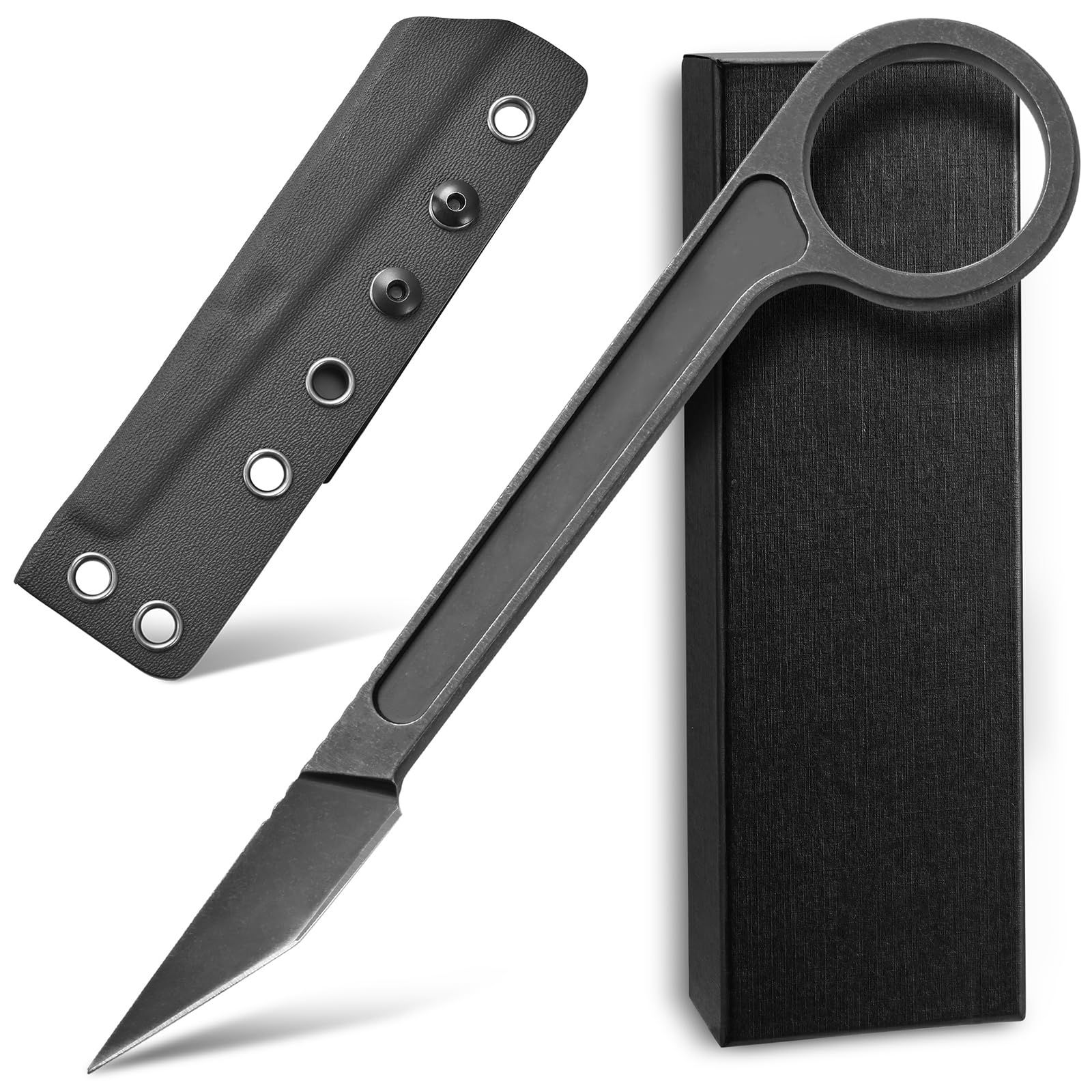 Ccanku C1104 Fixed Blade Knife D2 Blade+Stainless Steel Handle Fixed Blade Knife