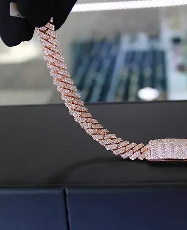 14K Bust Down Prong Link Bracelet with Sleek Lock - 89.2g