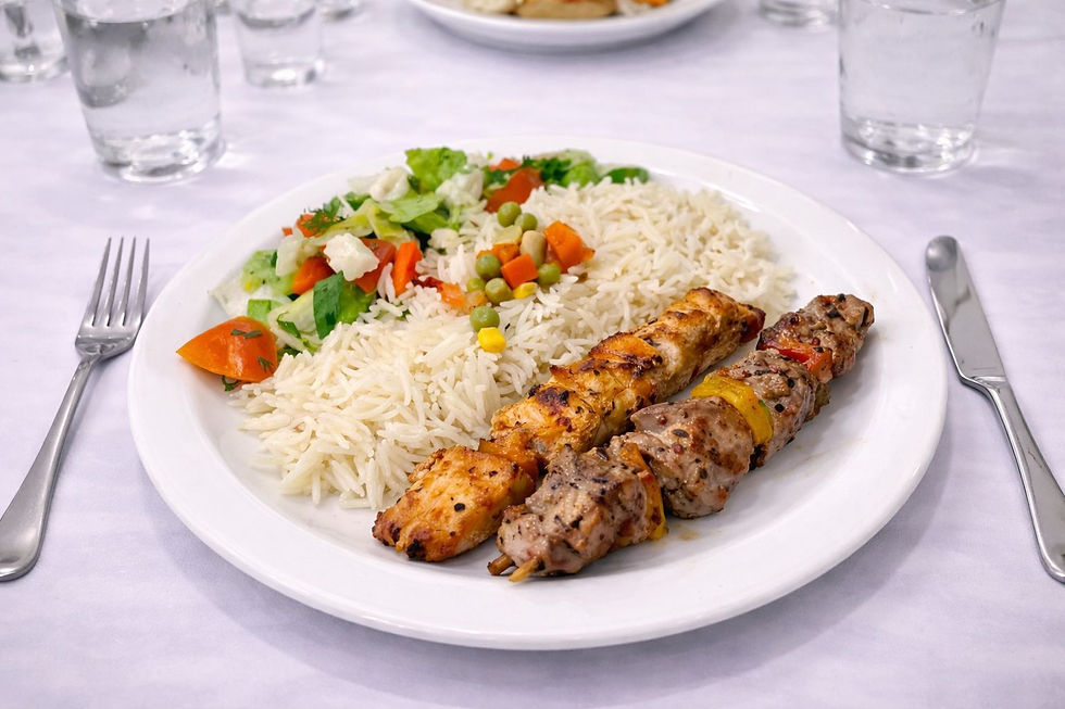 Chicken & Lamb shish