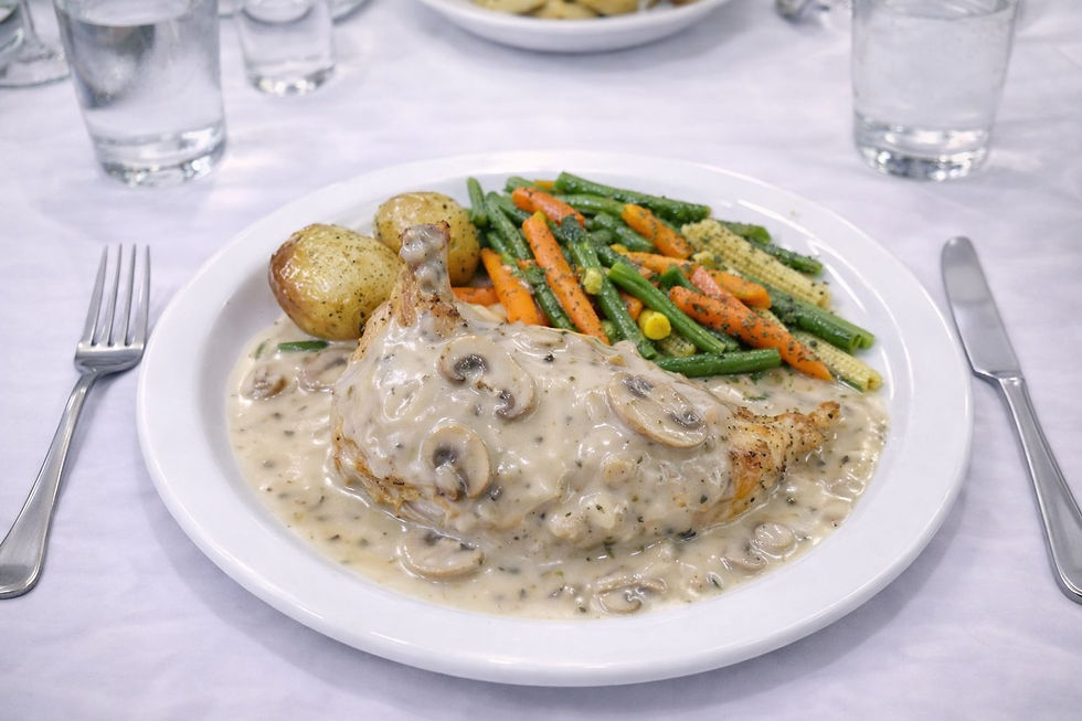 Creamy mushroom chicken (additional fee)