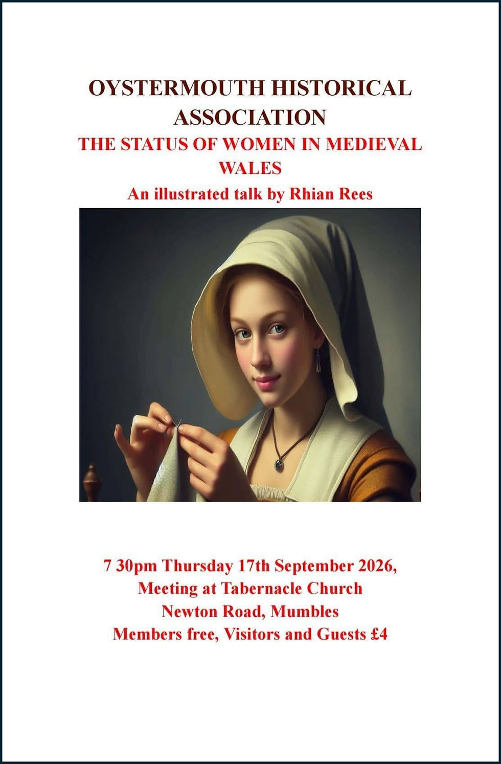 Oystermouth Historical Association - The Status of Women in Medieval Wales