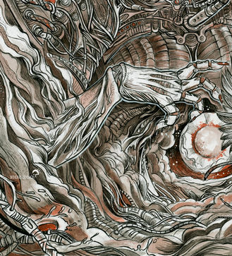 Une main robotique dans un nuage