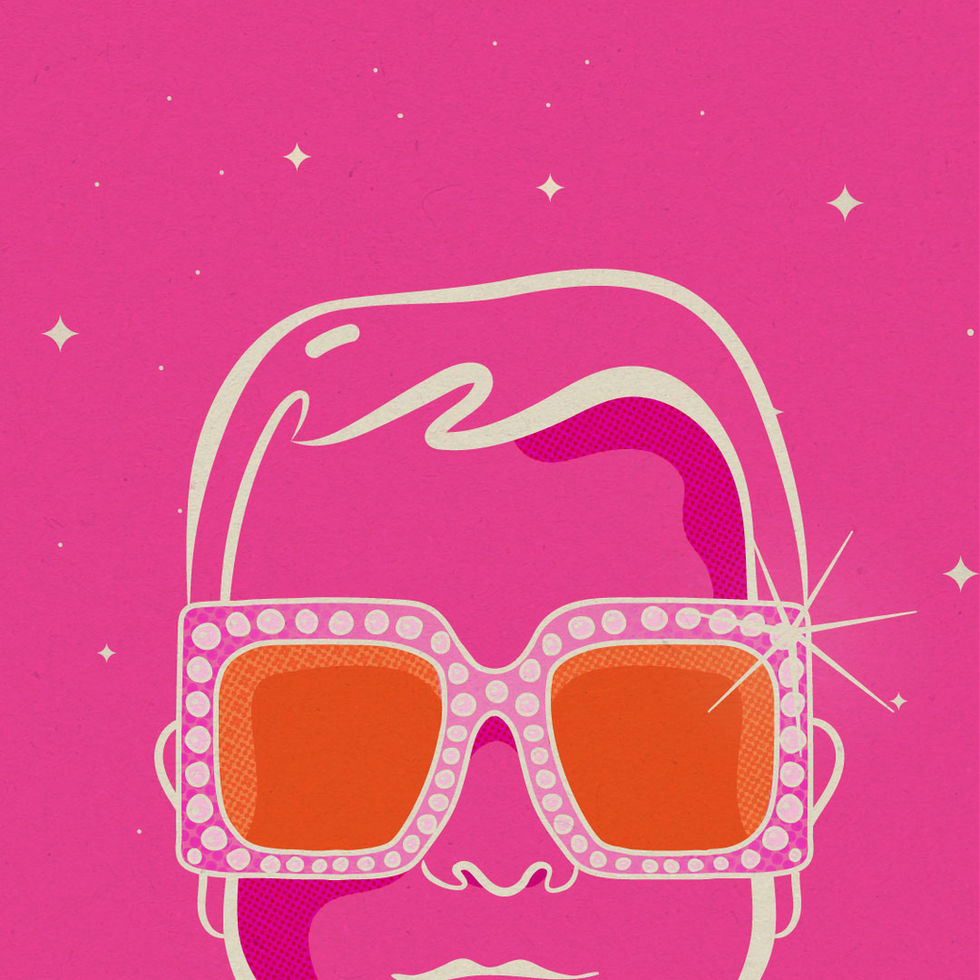 Retro-inspired illustration for Coco Heart featuring bold lines and playful style.